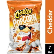 Cheetos Popcorn, Cheddar, 7 oz Bag, Flavored Popcorn, Snack Chips