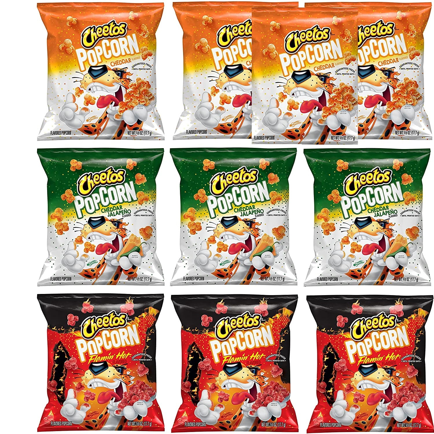  Cheetos Popcorn, Cheddar, 0.625oz Bags (40 Pack), 40