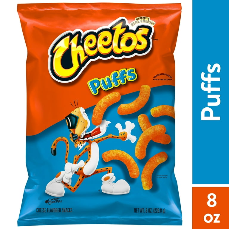 Cheetos Puffs Flamin' Hot Flavored Cheese Flavored Snacks 8 Oz