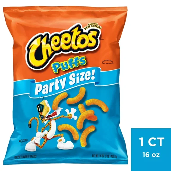 Cheetos Puffs Cheese Flavored Party Size Snacks - 13.50oz