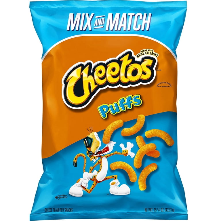 Cheetos Puffs Logo Cheetos Puffs Cheese Snacks, 0.875 Oz., 50 Pk.