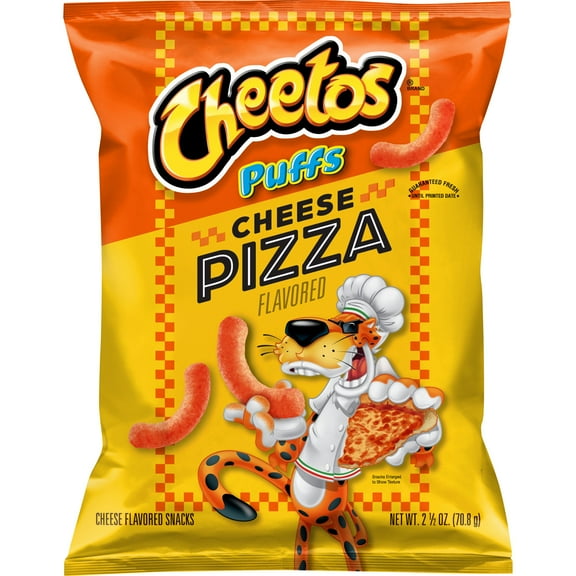 Cheetos Puffs Cheese Pizza Flavored Snacks 2.50 Ounce, Bag