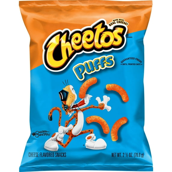 Cheetos Puffs Cheese Snacks – 24 Count Pack – 2.75 oz Each – Light & Airy Crunch Cheese Puffs