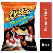 Cheetos Puffs Flamin' Hot Cheese Flavored Snacks, 8 oz (Packaging may vary)