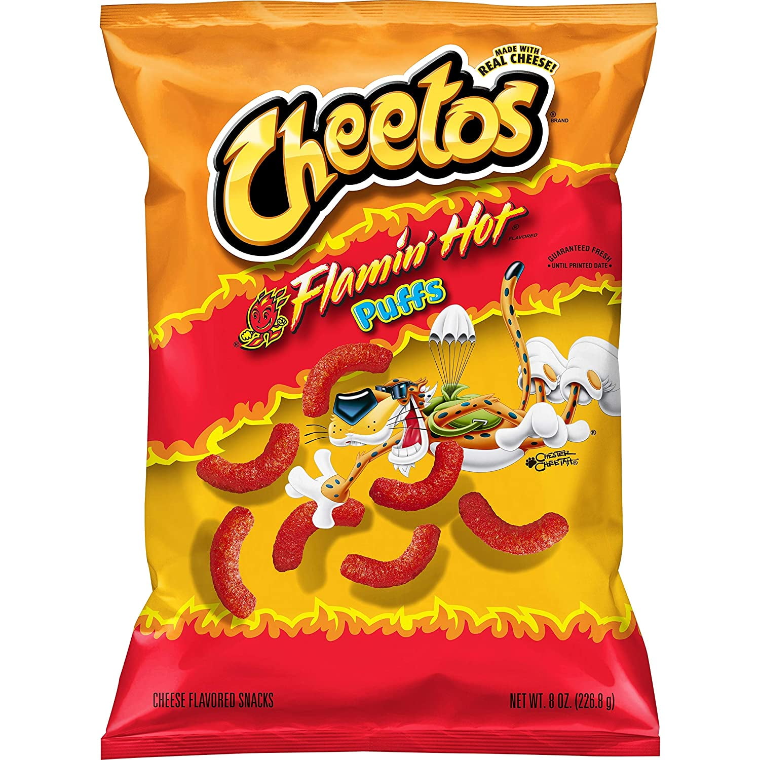 Cheetos Flamin Hot Crunchy Cheese Flavored Snacks 8.5 oz