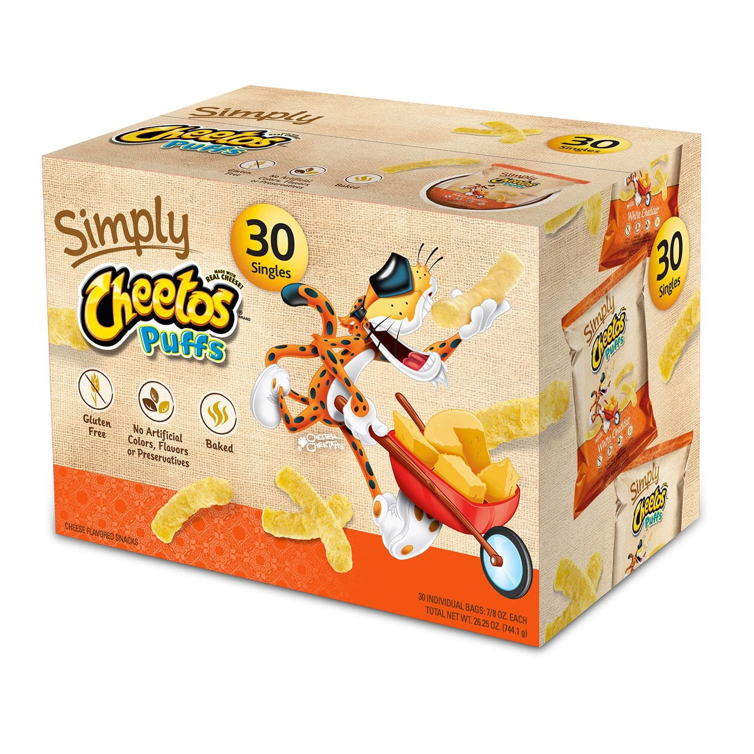 Cheetos Puffs Cheese Flavored Snacks, White Cheddar