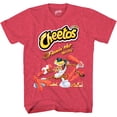 thumbnail image 1 of Cheetos T-Shirt - Men's Flamin Hot Cheetos Shirt with Chester Cheetah, Heather Red, Small, 1 of 1
