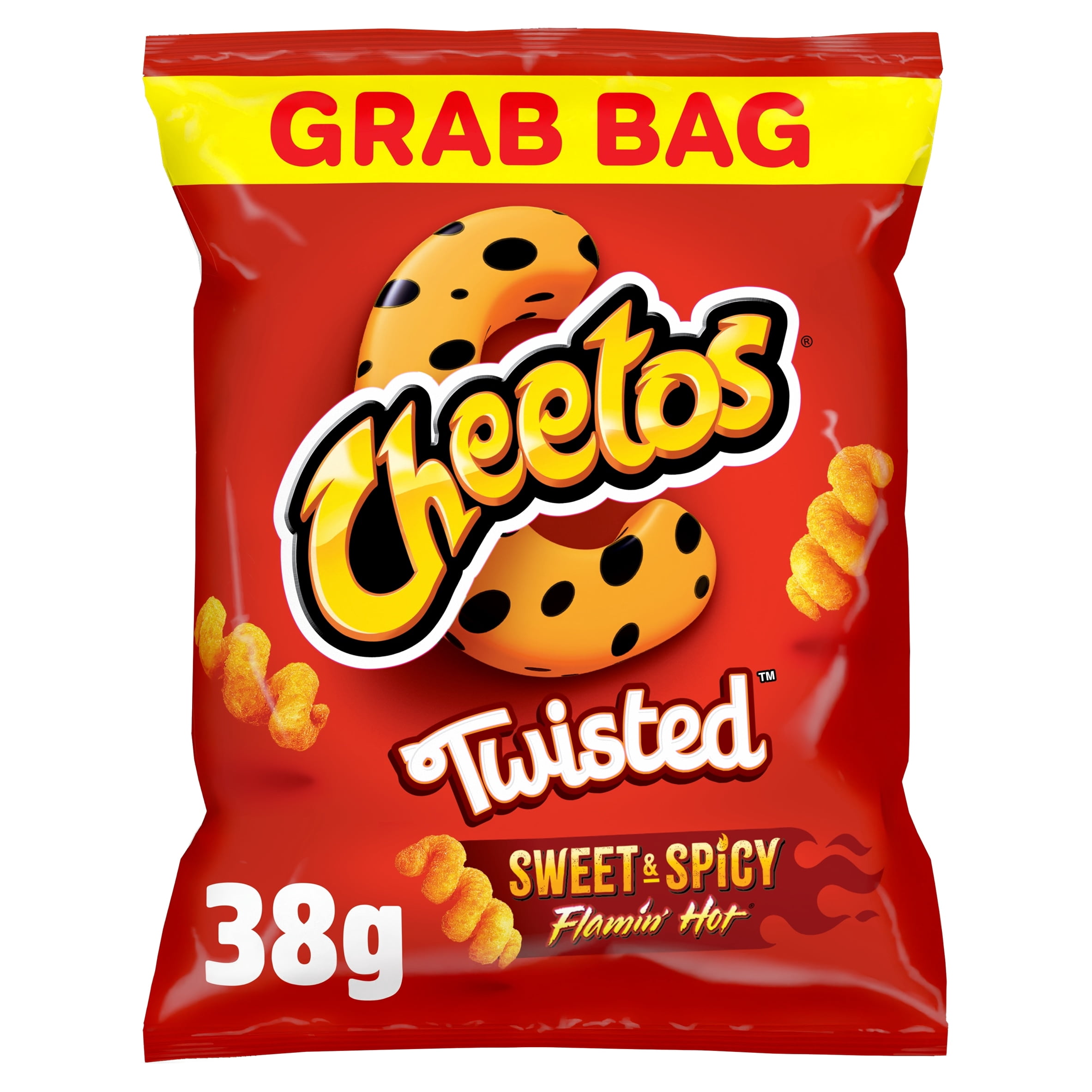 Cheetos Twisted Sweet & Spicy Flamin' Hot Crisps 38g, Imported from ...