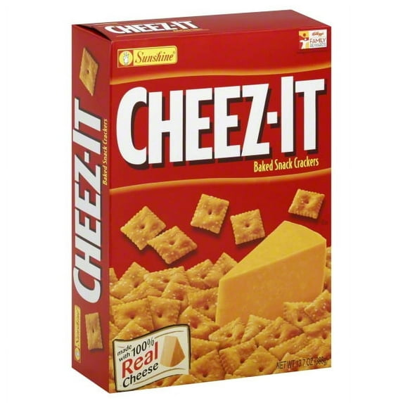 Cheez It Baked Real Chease Snack Crackers, 13.7 Oz.