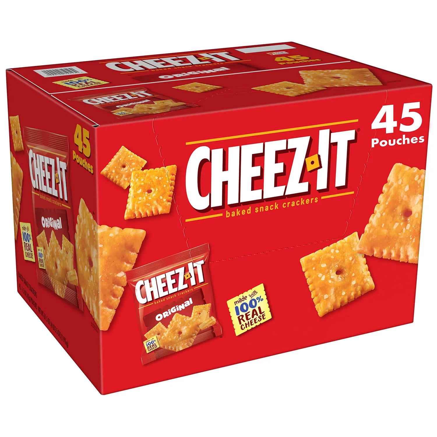 Cheez-It Baked Snack Cheese Crackers, Original (67.5 Oz. Box , 45