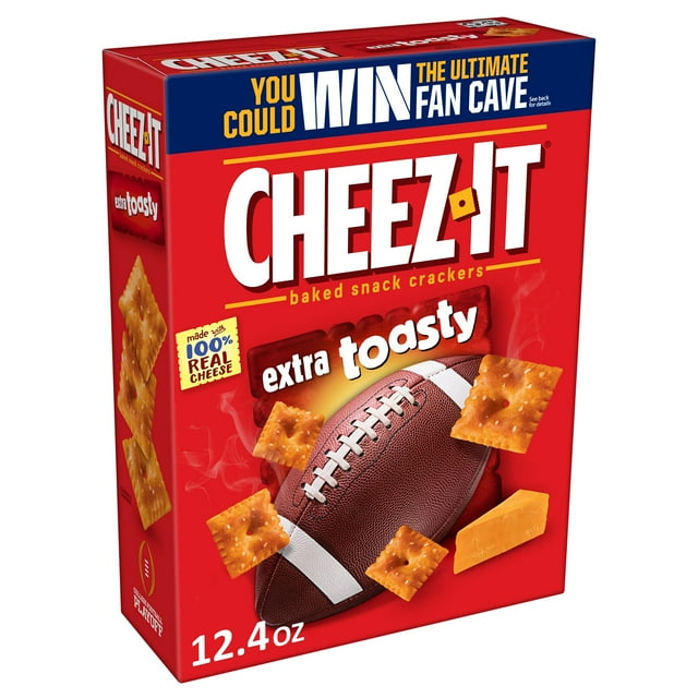 Cheez-It Baked Snack Cheese MSF2&nbsp;Crackers, Extra Toasty, 12.4 oz Box