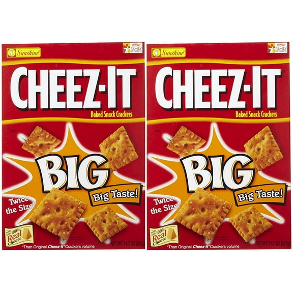 Cheez-It Baked Snack Crackers - Big Original - 11.7 oz - 2 Pack