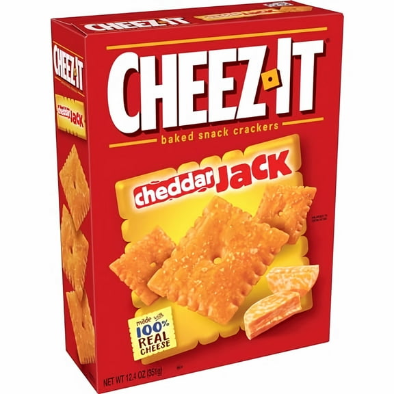 Cheez-It Baked Snack Crackers Cheddar Jack 12.4 oz (Pack of 5)