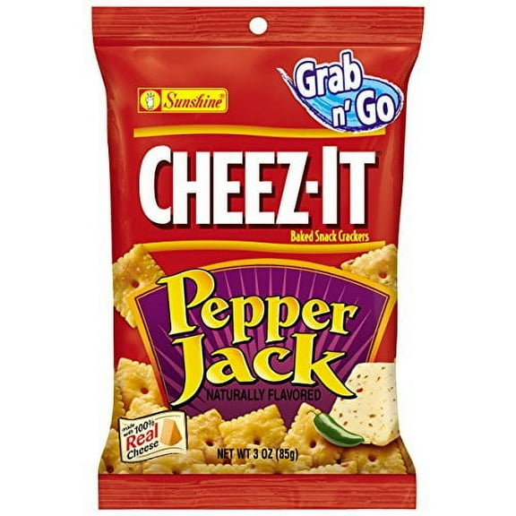 Cheez-It, Baked Snack Crackers, Pepper Jack, 3 oz (6 Count)