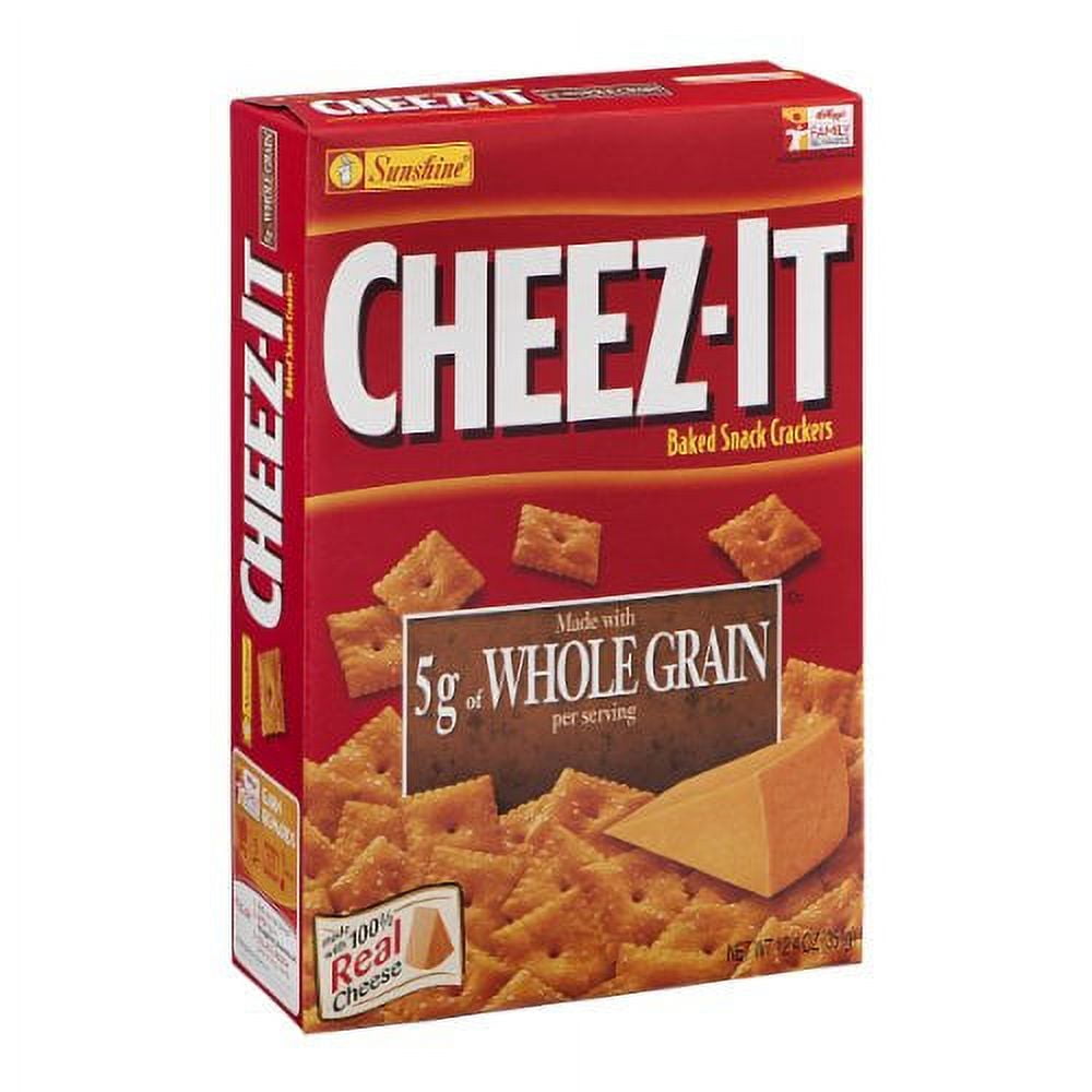 CheezIt Baked Snack Crackers Whole Grain 12.4 Oz