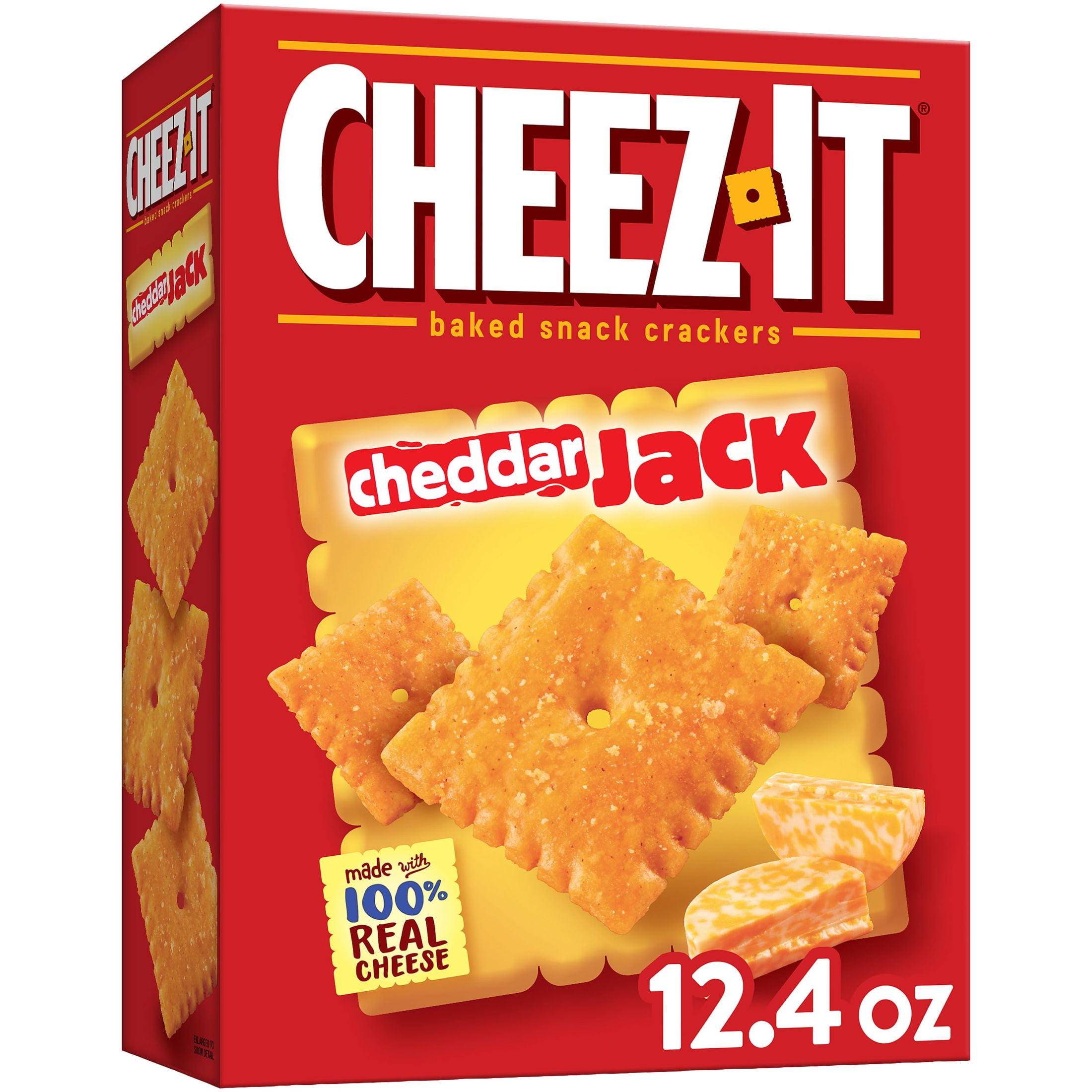 Cheez-It Cheddar Jack Baked Snack Cheese Crackers,