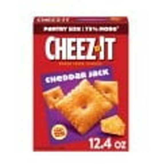 Cheez-It Cheddar Jack Cheese Crackers, Baked Snack Crackers, 12.4 oz