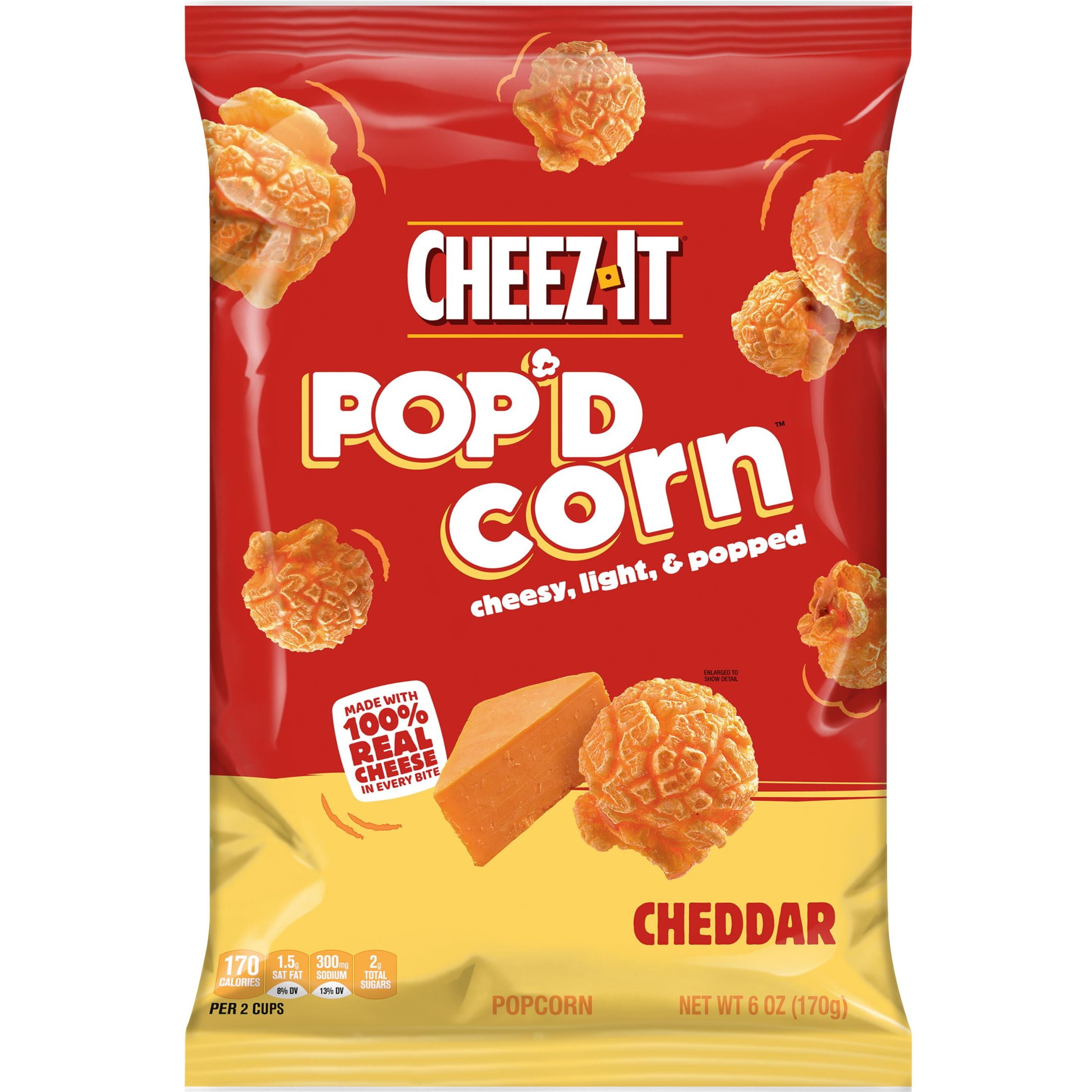 CheezIt Cheddar Pop'd Corn, 6 oz