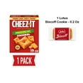 thumbnail image 1 of Cheez-It Cheese Crackers, Baked Snack Crackers, Lunch Snacks, Family Size, Reduced Fat Original, 19Oz Box (1 Box) - Pack Of 1 & Lotus Biscoff Cookie - 0.2 Oz - 1 ct, 1 of 5
