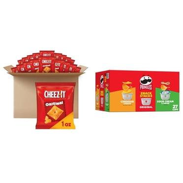 Cheez-It Cheese Crackers, Baked ESF27 Snack Crackers, Single Serve Extra Toasty 40 Pouches
