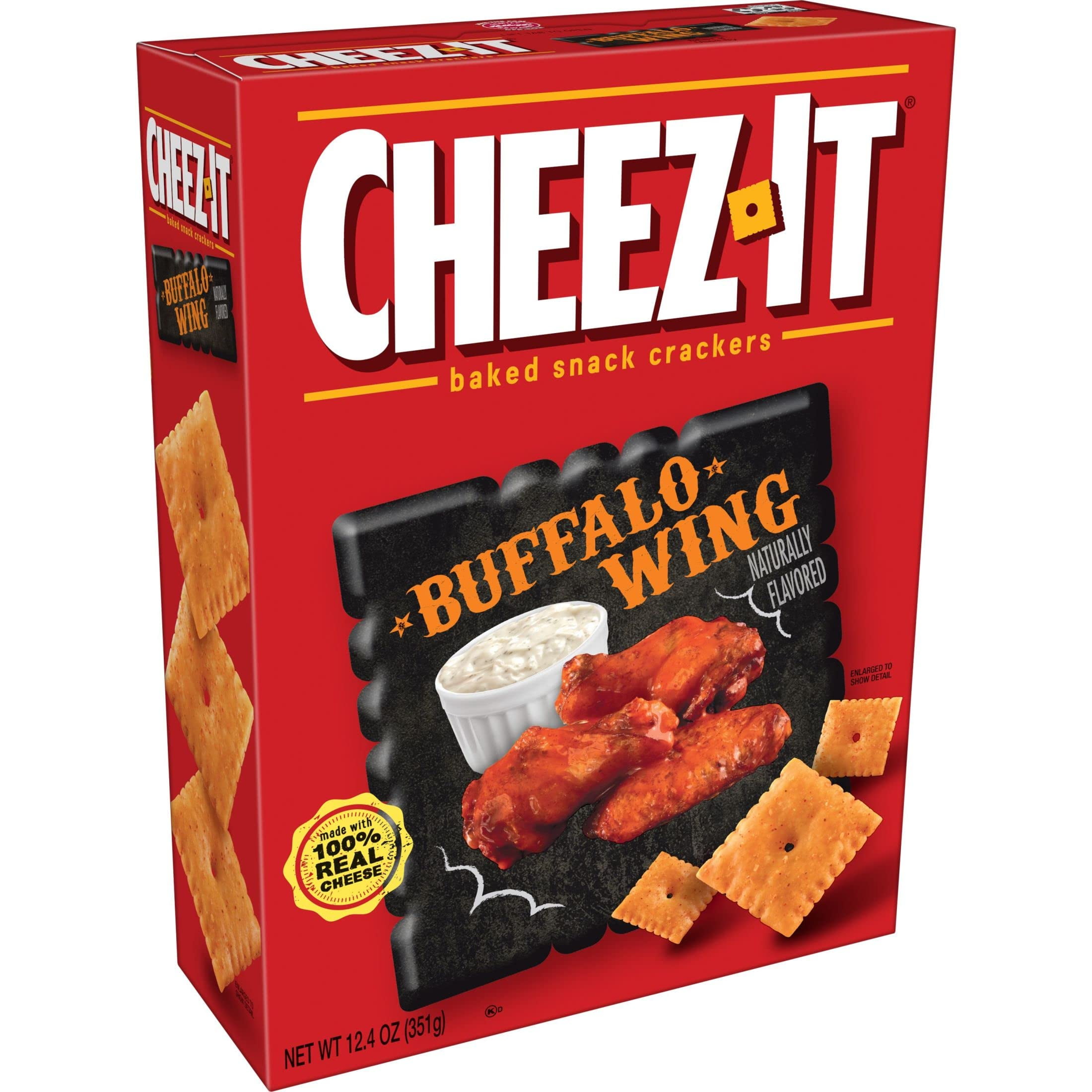 Cheez-It Cheese Crackers Buffalo Wing Backed Snack (Pack of 20)