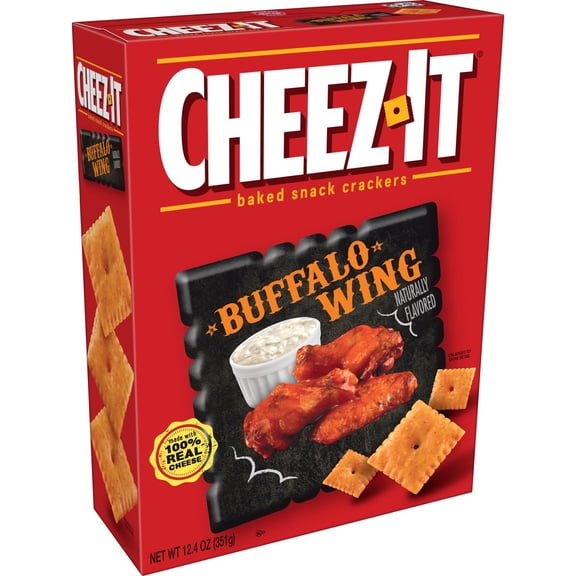 Cheez-It Cheese Crackers Buffalo Wing Backed Snack (Pack of 8)