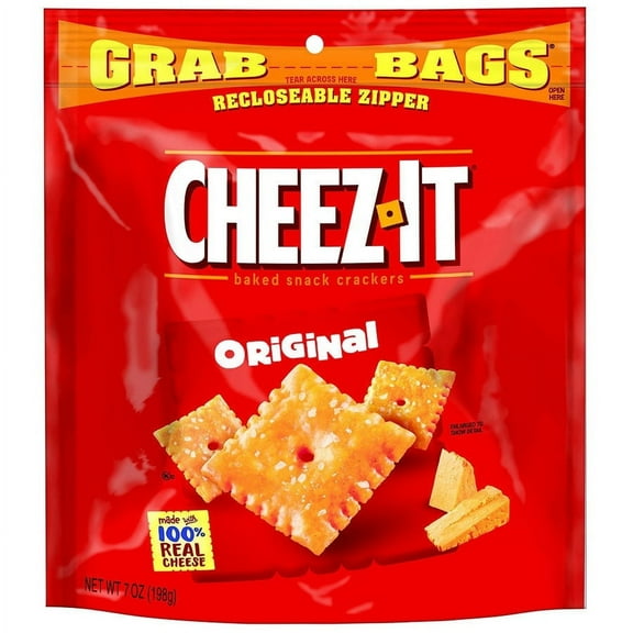Cheez-It Cheese Crackers Original 7.0 oz Pack of 2