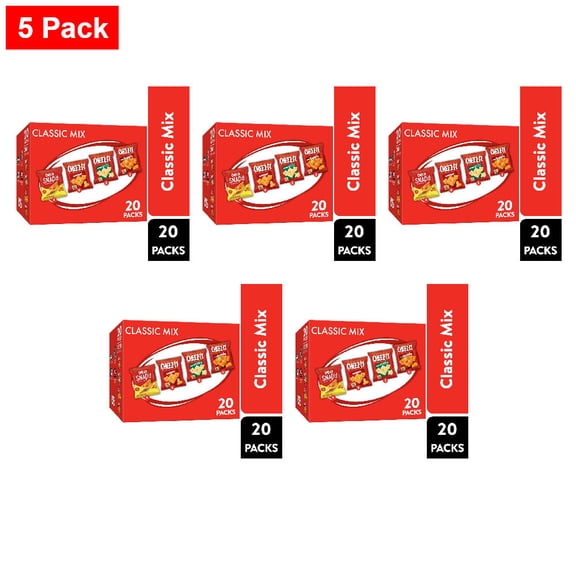 Cheez-It Classic Mix Cheese Crackers Variety Pack 20 ct / 0.96 oz - 5 Pack