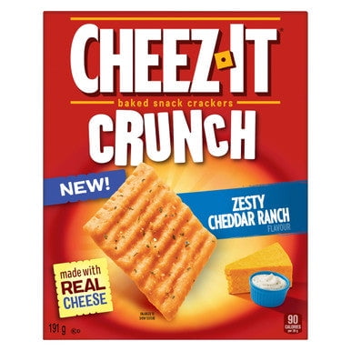 Cheez-It Crunch, Zesty Cheddar Ranch 191g/6.7 oz {Imported from