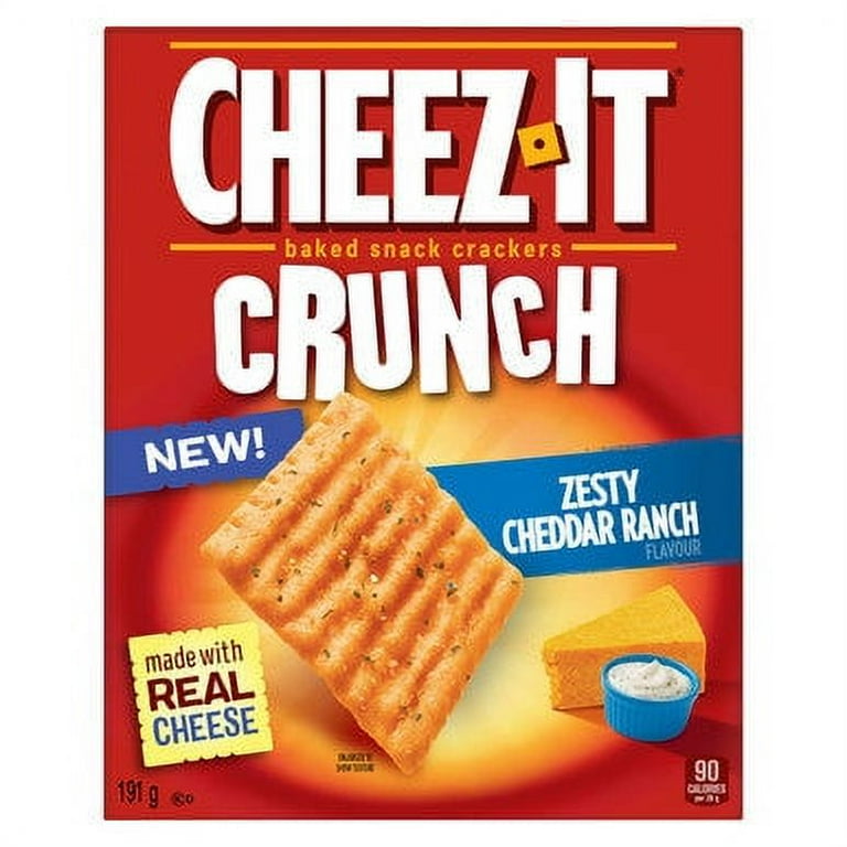 Cheez-It Crunch, Zesty Cheddar Ranch 191g/6.7 oz {Imported