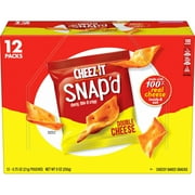 Cheez-It Double Cheese Cracker Chips, Thin Crisps, 12 Count