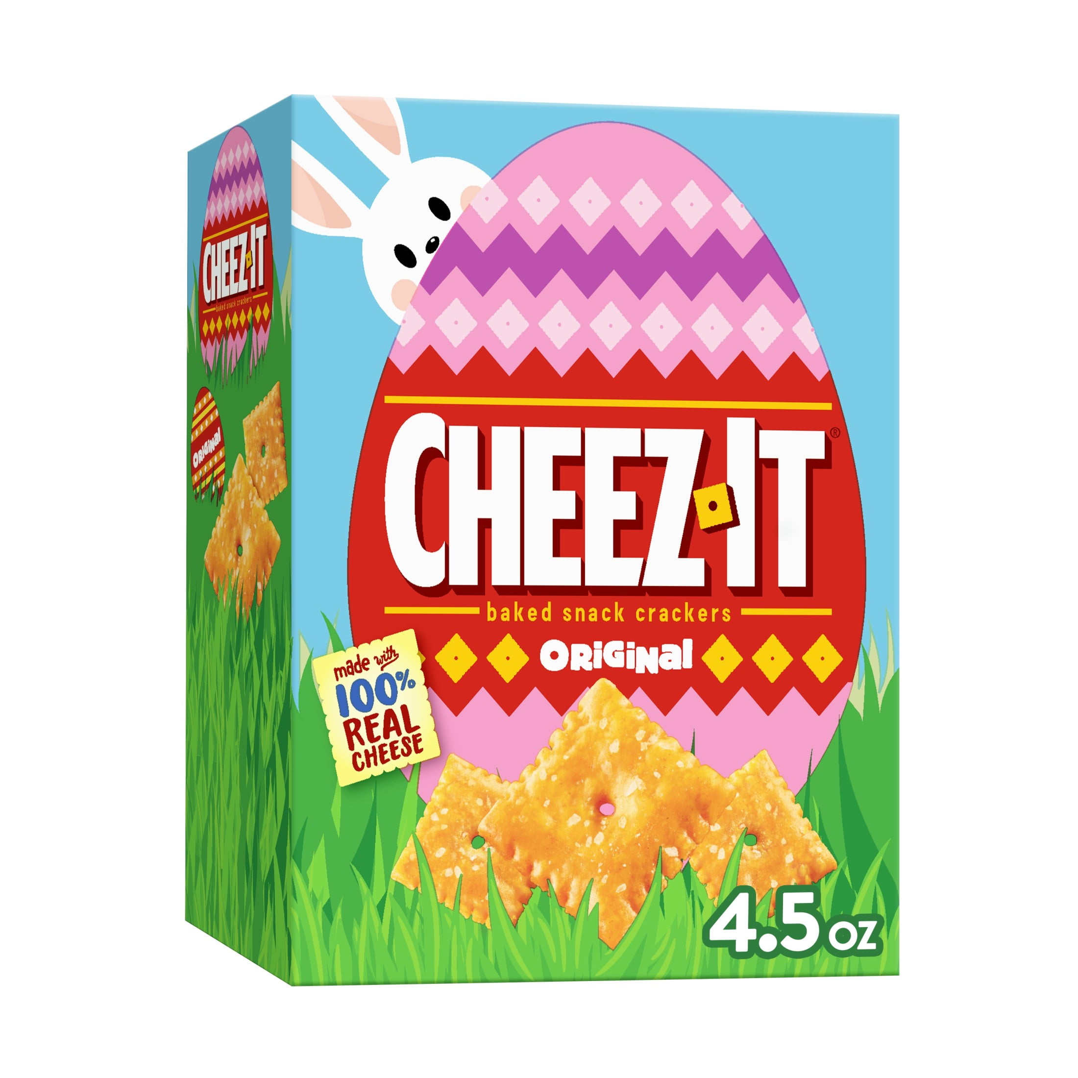 Cheez-It Easter Original Cheese Crackers, Easter Snacks, 4.5