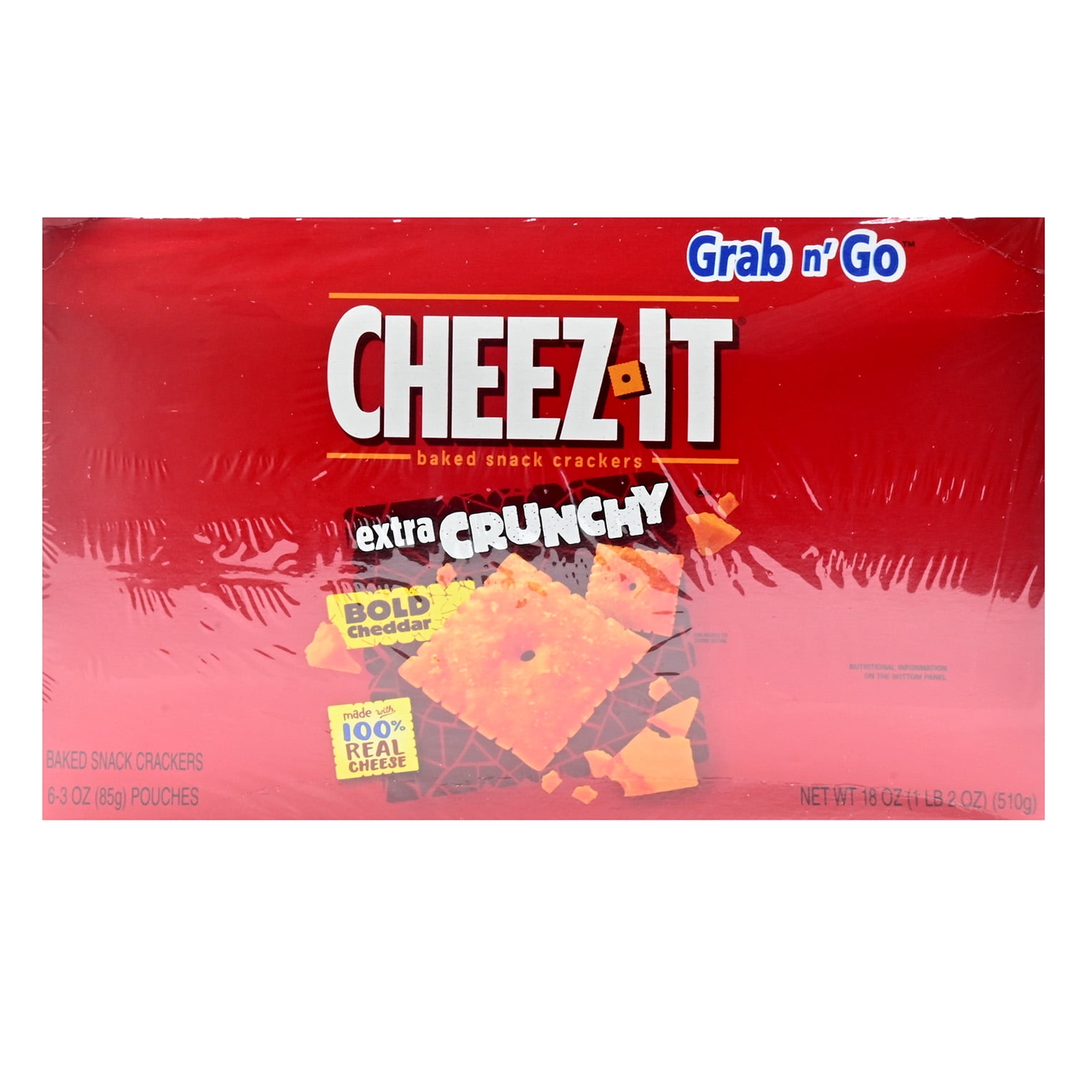 Cheez It Extra Crunchy Bold Cheddar 3oz Bags 6 Pack