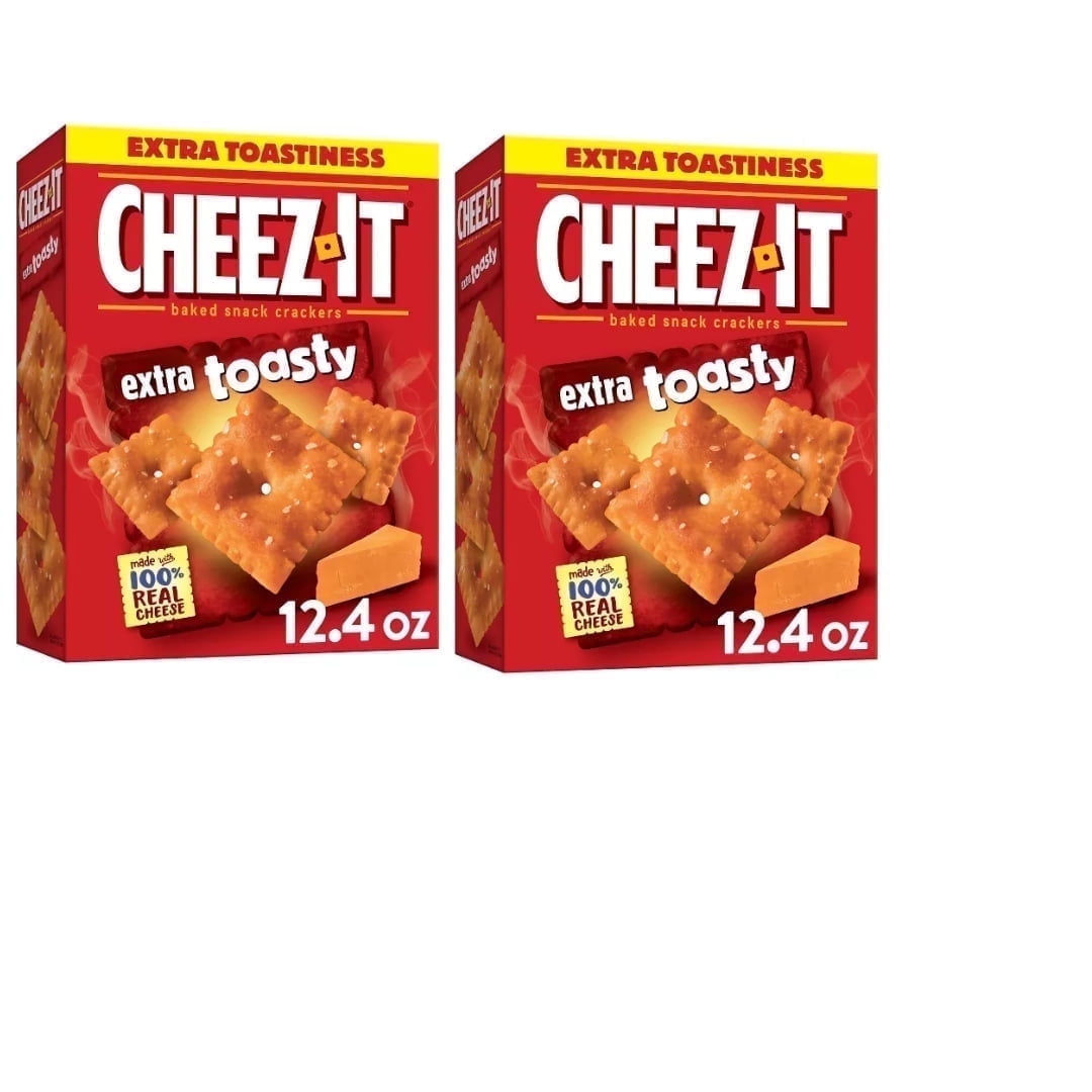 Cheez-It Extra Toasty Baked Snack Crackers - 12.4oz pack of 2 - Walmart.com