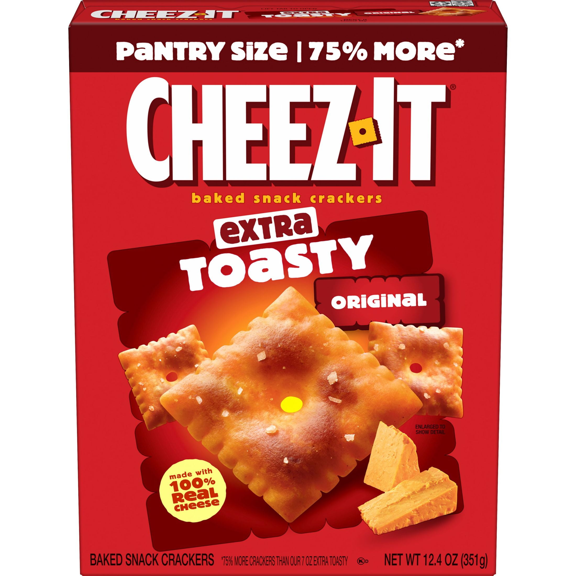 Walmart discount codes: Cheez-It Extra Toasty Cheese Crackers, Baked Snack Crackers, 12.4 oz