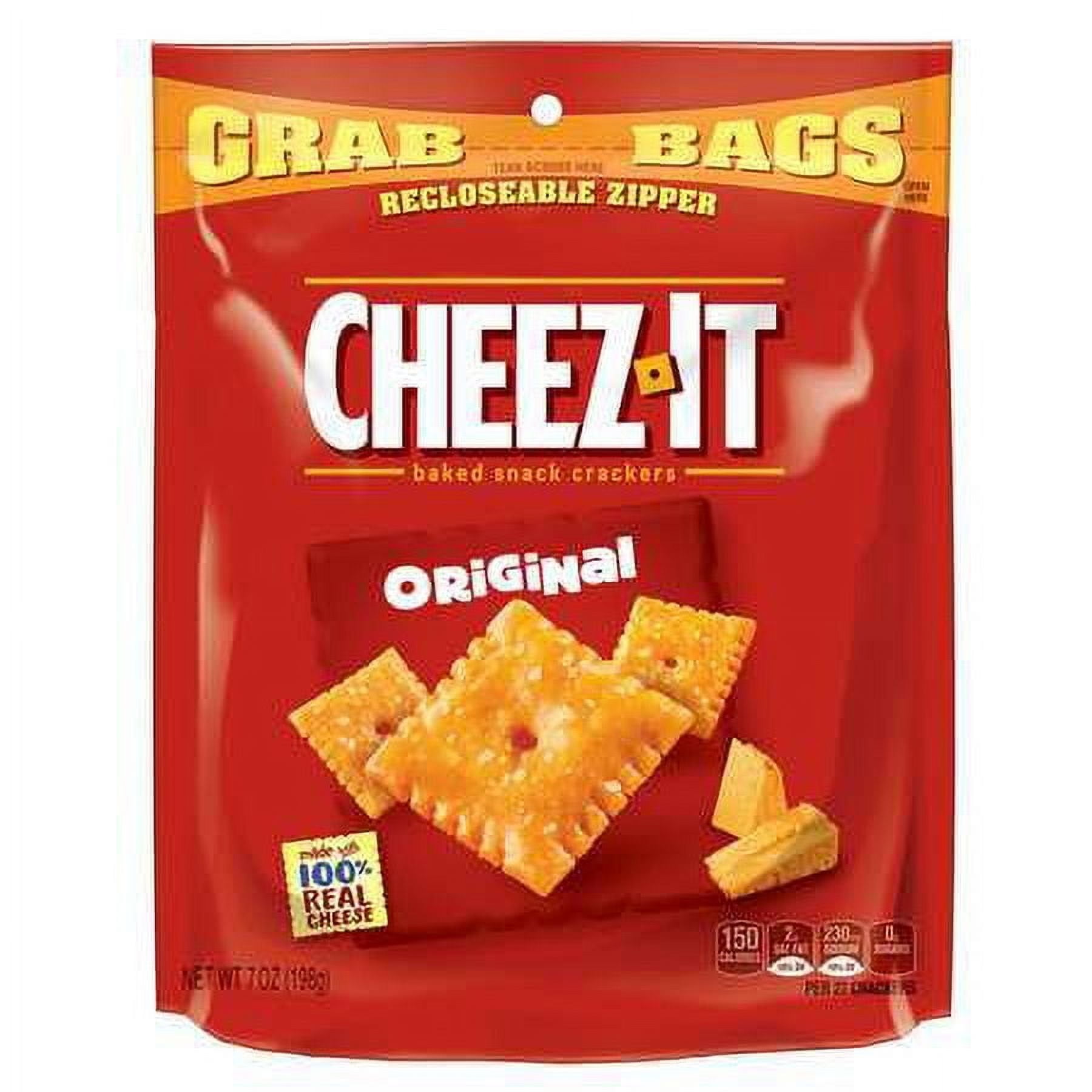 Cheez-It Grab Bag Reclosable Original Crackers 7 oz. Bag (6 Bags