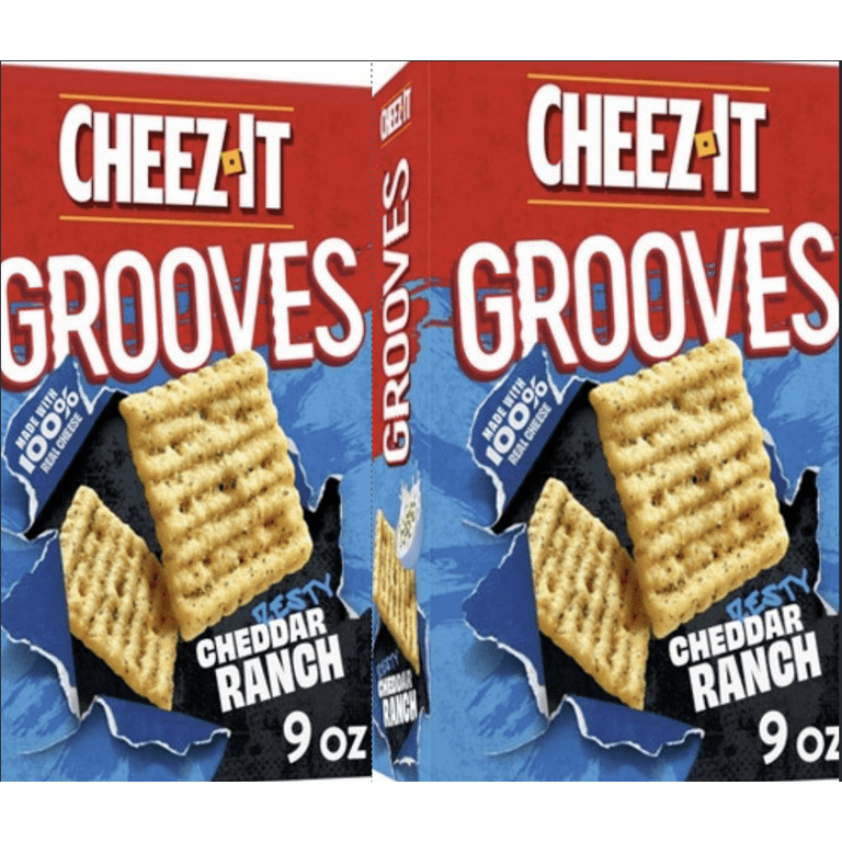 Cheez It Grooves Cheddar Ranch 9oz, Pack of 2 - Walmart.com