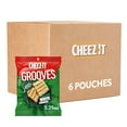 thumbnail image 1 of Cheez-It Grooves Crunchy Cheese HHA1Crackers, Snack Crackers, Lunch Snacks, Sharp White Cheddar (6 Pouches), 1 of 10