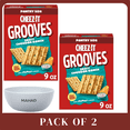 thumbnail image 1 of Cheez-It Grooves Zesty Cheddar Ranch Cheese Crackers Crunchy Snack 9 oz 2 Pack Bowel by Mahad, 1 of 8
