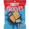 thumbnail image 1 of Cheez-It Grooves Zesty Cheddar Ranch Cheese Crackers, Crunchy Snack Crackers, 3.25 oz, 1 of 6