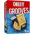 thumbnail image 1 of Cheez-It Grooves Zesty Cheddar Ranch Cheese Crackers, Crunchy Snack Crackers, 9 oz (Pack of 8), 1 of 5