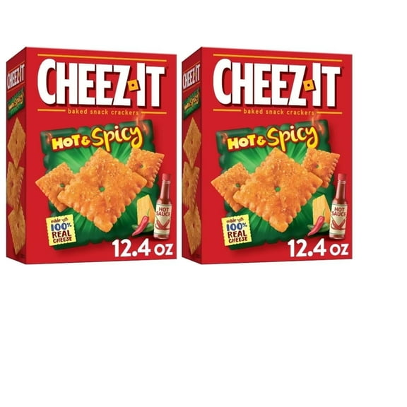 Cheez-It Hot & Spicy Baked Snack Crackers - 12.4oz pack of 2