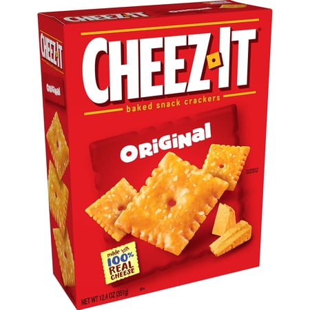 Cheez-It Original Baked Snack Cheese Crackers, 12.4 oz, 12 Count
