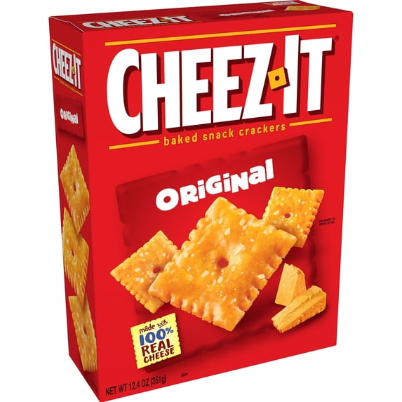 Cheez-It Original Baked Snack Cheese Crackers, 12.4 oz, 12 Count