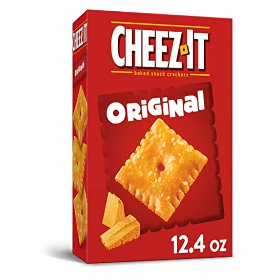 Cheez-It Cheese Crackers, Baked Snack Crackers, Lunch Snacks, Grab n' Go, Original, 12oz Box (12 Packs)