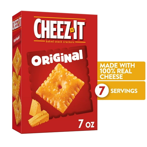 Cheez-It Original Baked Snack Crackers Original 12.4 oz (Pack of 10)