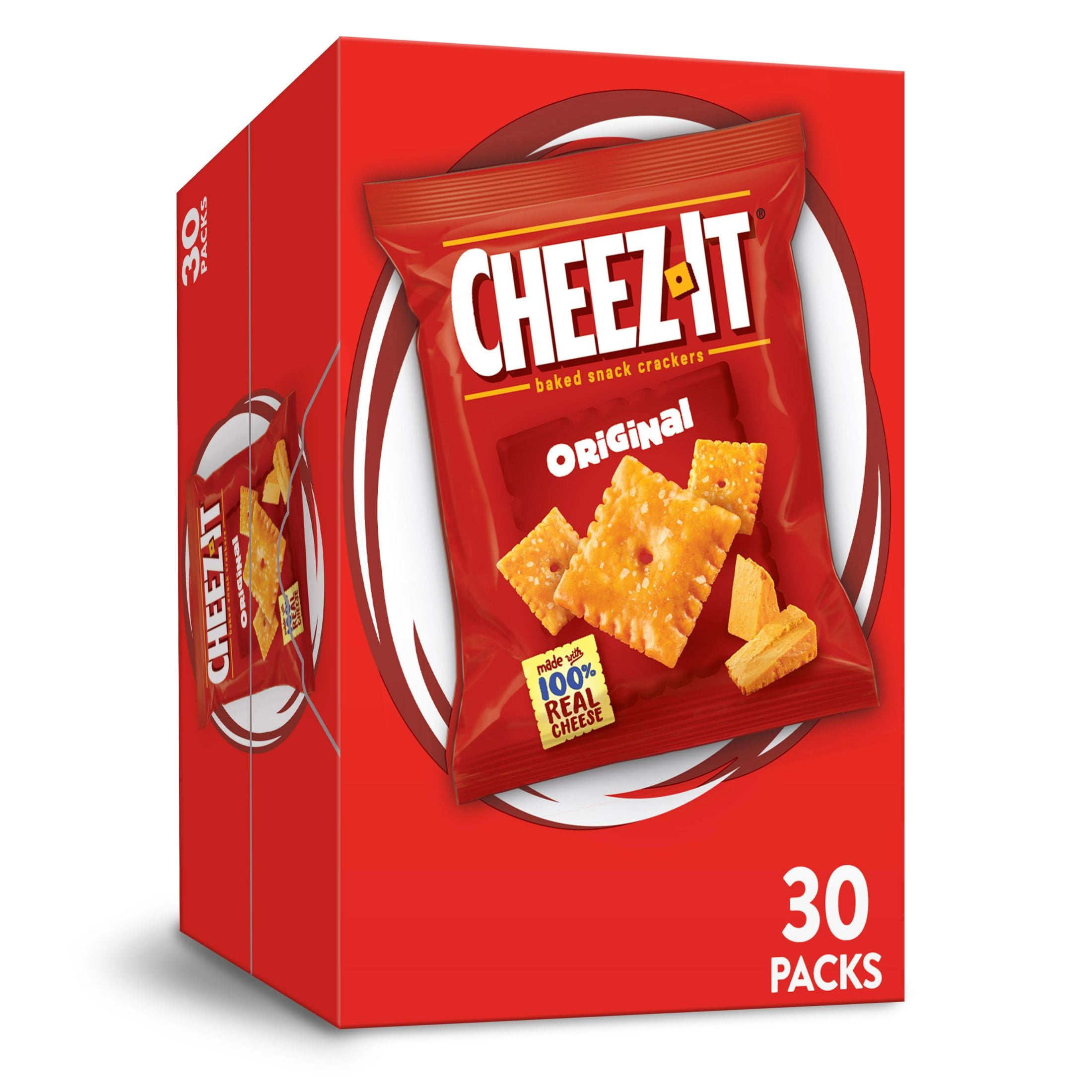 CheezIt Original Cheese Crackers, 30 oz, 30 Count