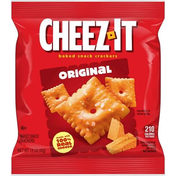 Cheez-It Original Cheese Crackers, Baked Snack Crackers, 1.5 oz