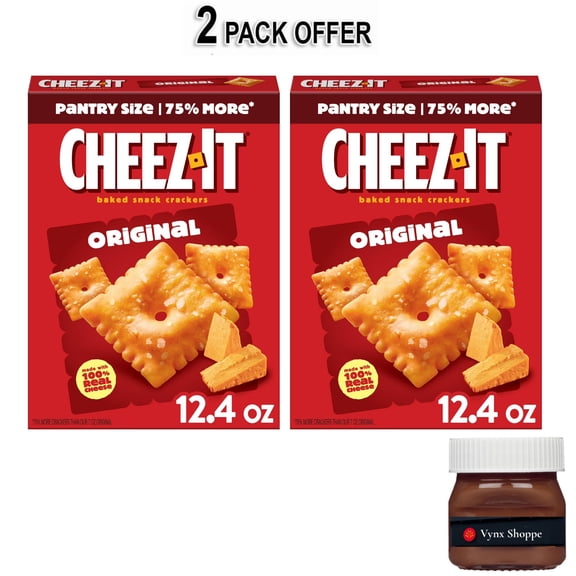 Cheez-It Original Cheese Crackers, Baked Snack Crackers, 12.4 oz