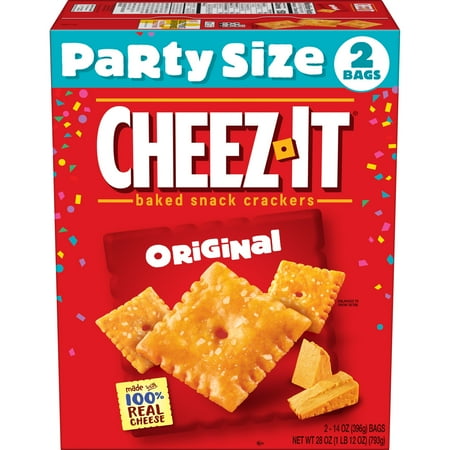 Cheez-It Original Cheese Crackers, Baked Snack Crackers, 2 Count
